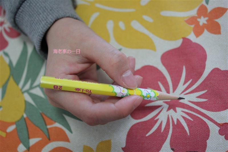 鉛筆,正しい,持ち方